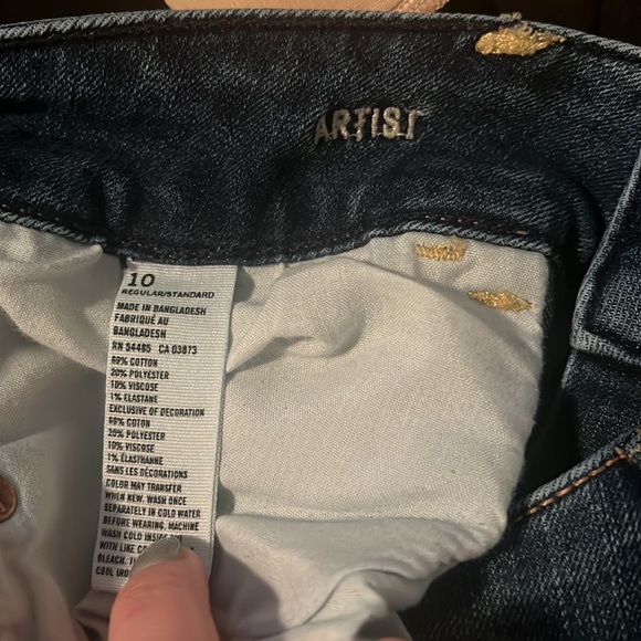 American eagle outfitters double button fly artist jeans - Picture 4 of 4